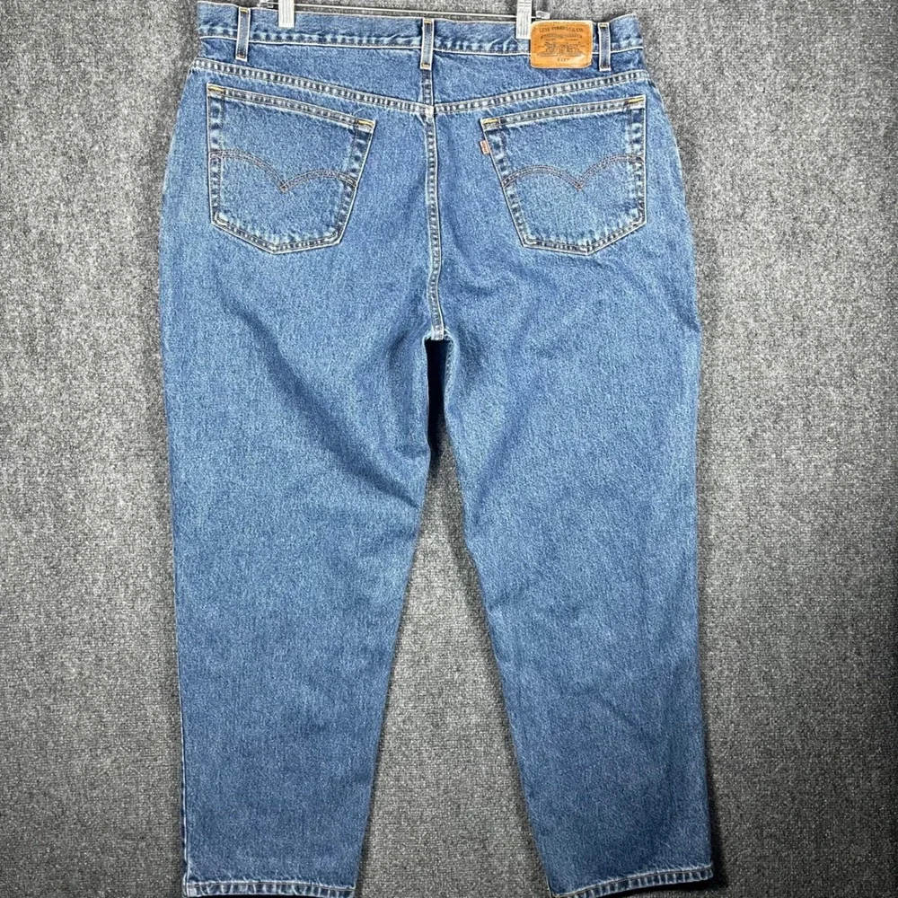 Levi's 545 Loose Fit Jeans Mens 42 Blue Medium Wash Brown Tab‎ Vintage 1999